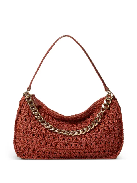 TWINSET woven chain shoulder bag Brown 261TD8080