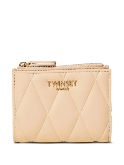 TWINSET quilted faux-leather wallet Pink 261TB7286