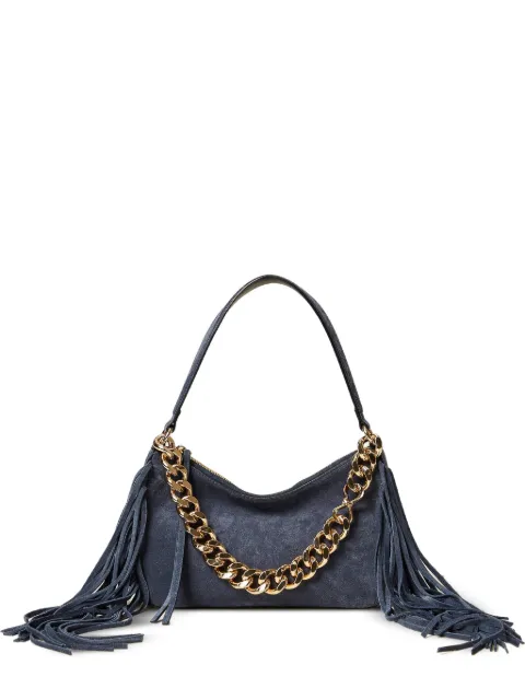 TWINSET 'Liliane' small suede bag Blue 261TB7084