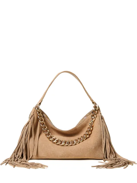TWINSET Liliane medium suede bag Neutrals 261TB7083