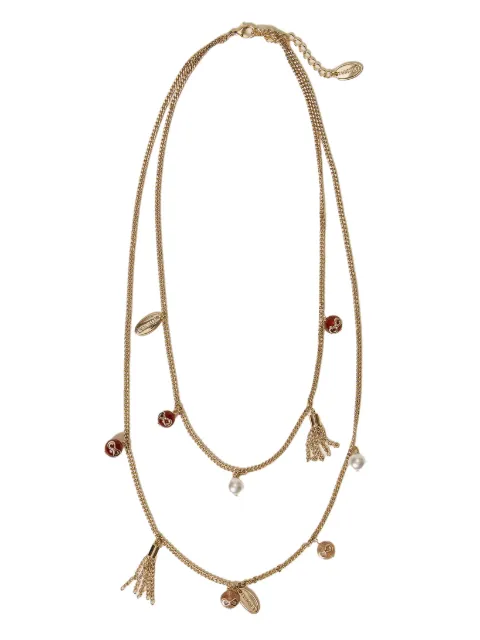 TWINSET necklace with pendants and multicolour stones Gold 261TO5020