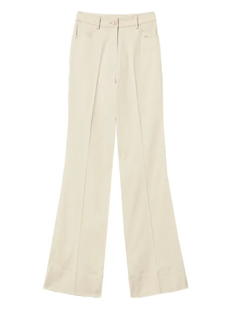 TWINSET wide leg bull denim trousers Neutrals 261LB2JBB