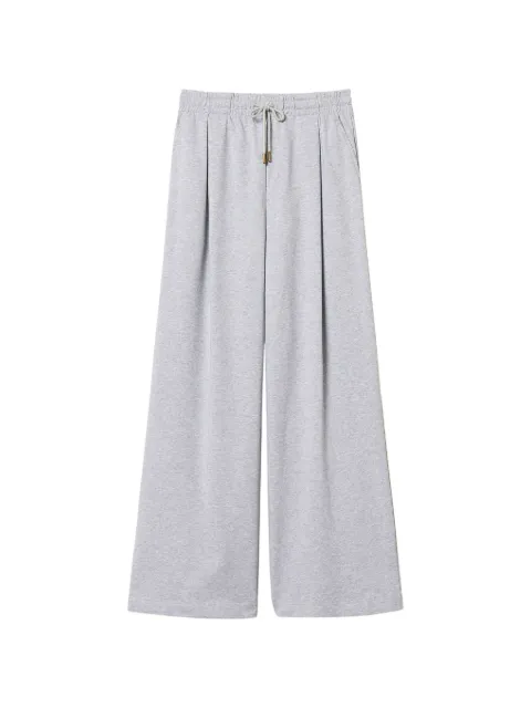 TWINSET wide-leg plush trousers Grey 261LL2BHH