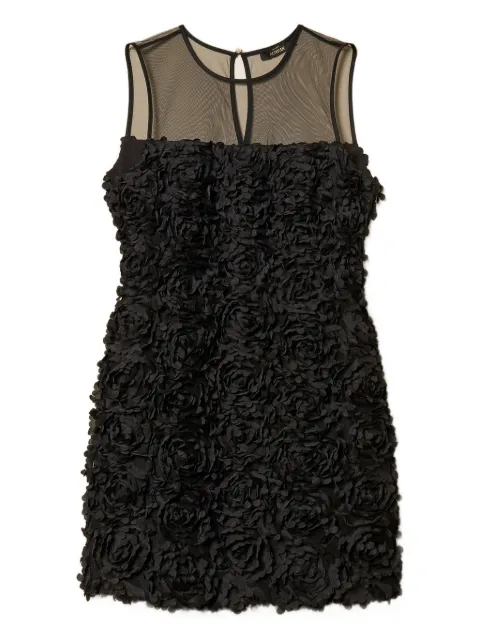 TWINSET floral tulle mini dress Black 261AP2230