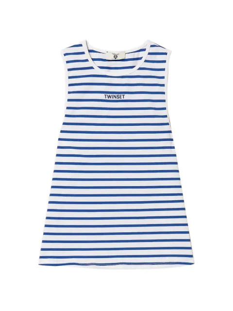 TWINSET striped jacquard top White 261LM2GAA