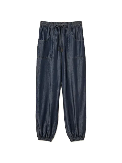 TWINSET chambray joggers Blue 261LL2QCC
