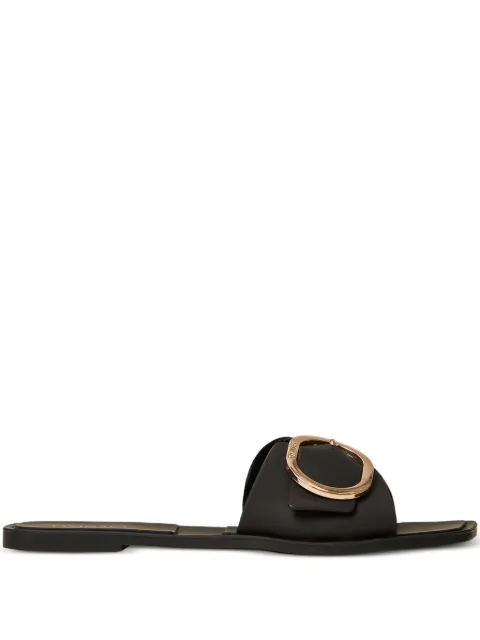 TWINSET slides with logo buckle Black 261LBP012