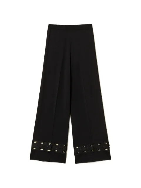 TWINSET cable knit trousers Black 261LL3DEE
