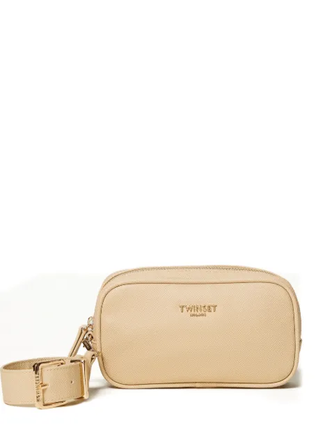 TWINSET mini bag with logo and strap Neutrals 261TH703D