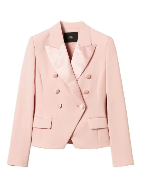 TWINSET cady jacket with logo buttons Pink 261AP2274