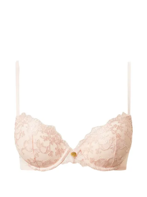 TWINSET embroidered tulle push-up bra Pink 261LL6C44