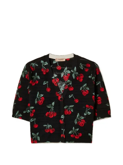 TWINSET cherry print cardigan Black 261TT3270