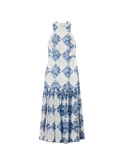 TWINSET floral-print maxi dress Blue 261TP213B