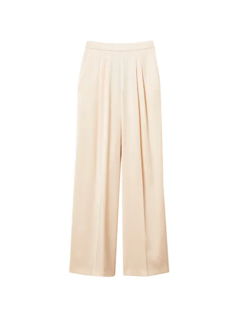 TWINSET wide satin trousers Neutrals 261TP2391