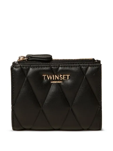 TWINSET quilted faux leather wallet Black 261TB7286