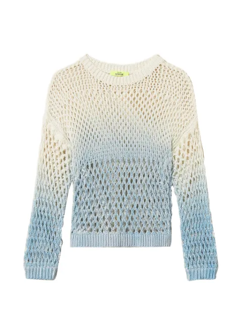 TWINSET x Myfo openwork jumper with gradual print White 261AQ3030