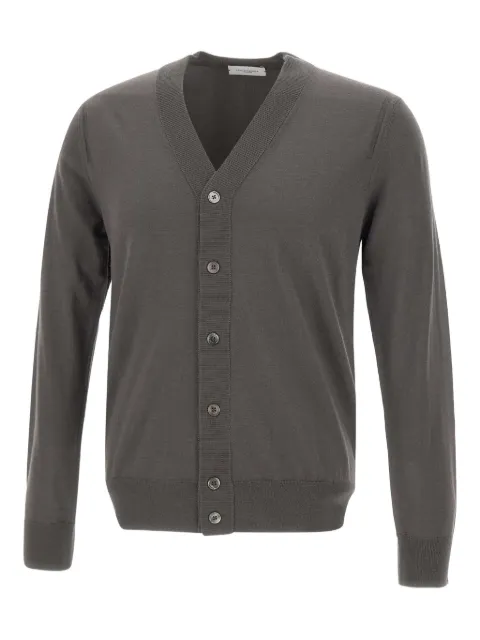 Paolo Pecora V-neck button-up cardigan Grey A005F0012232