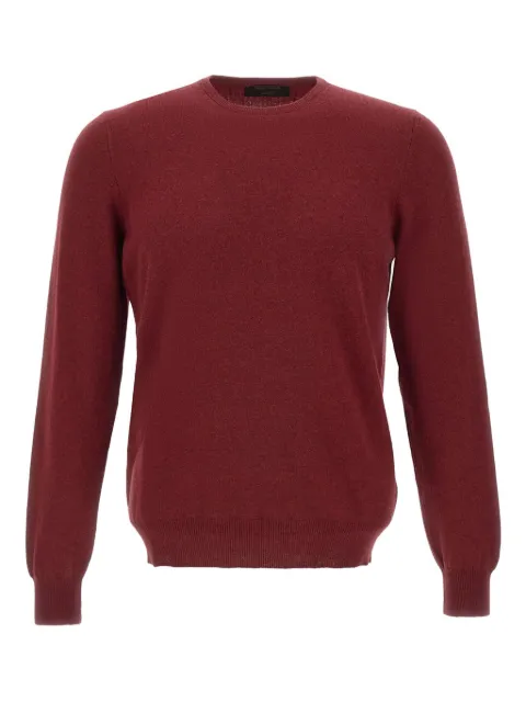 Gran Sasso crew-neck ribbed-trims sweater Red 5515919699273
