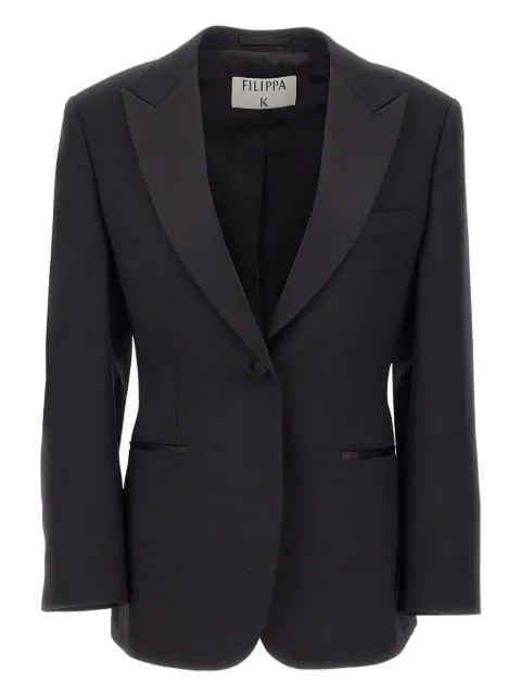Filippa K peaked-lapels blazer Black 320841433