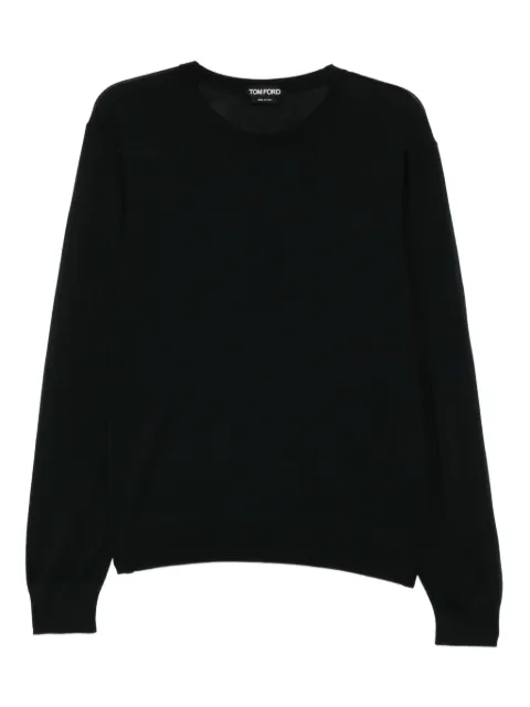 TOM FORD crew neck T-shirt Black KCL077YMW103