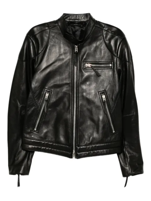 TOM FORD leather biker jacket Black LXI016LMN028