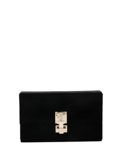 TOM FORD hardware clutch bag Black L1920TVE022P