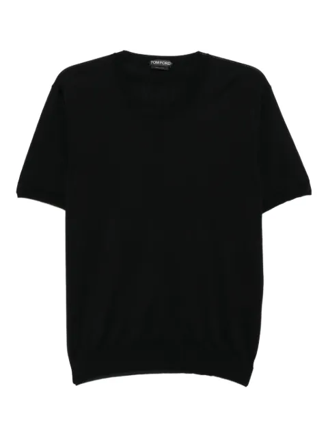 TOM FORD crew neck cotton T-shirt Black KCS026YMC040