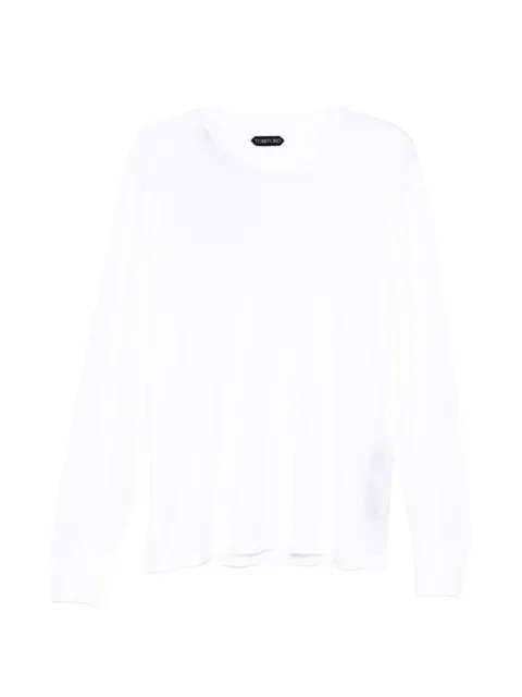 TOM FORD crew-neck T-shirt White JCL006JMT012