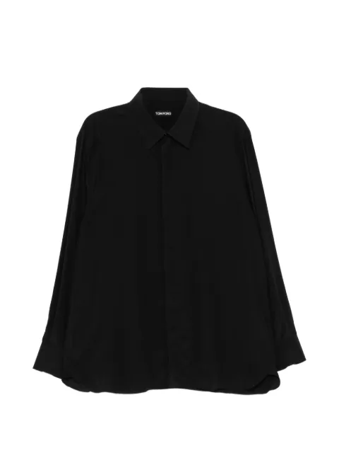 TOM FORD silk shirt Black HRBF03SPS66