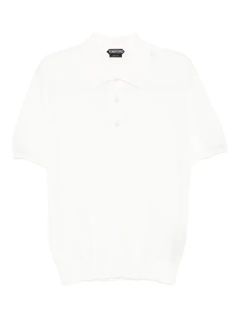 TOM FORD cotton polo shirt White KPS035YMC040