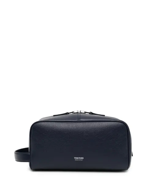 TOM FORD leather wash bag Blue Y0422LGO066S