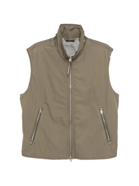 TOM FORD zipped vest Green OGR003FMN064