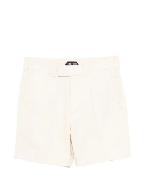 TOM FORD brushed tailored shorts Neutrals SSL009FMC276