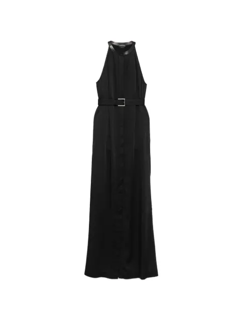 TOM FORD halter-neck belted maxi dress Black AB3629FAX1524