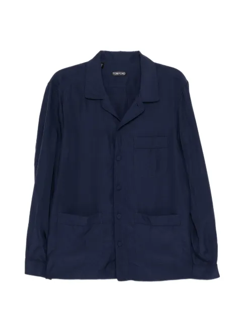 TOM FORD long-sleeve shirt Blue HXH008FMT062