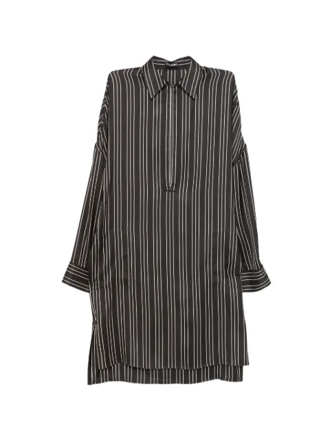 TOM FORD striped v-neck dress Black AB3632FAX1711