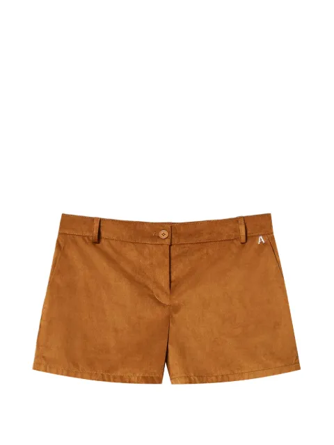 TWINSET suede shorts with pockets Brown 261AP2332