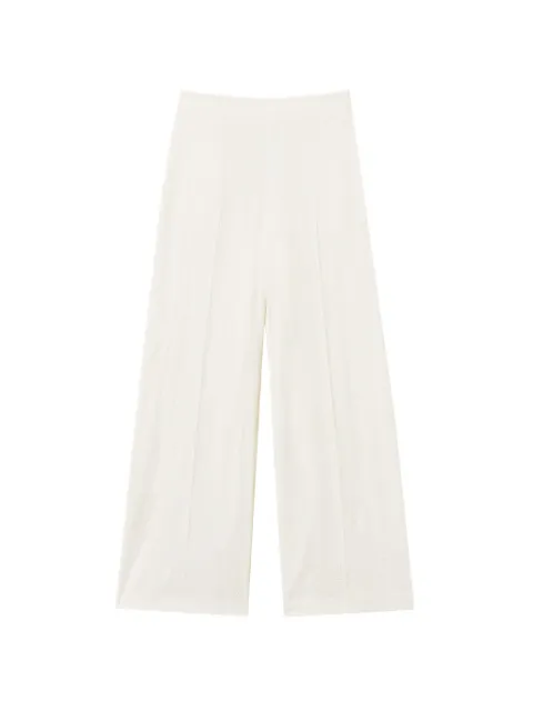 TWINSET embroidered palazzo trousers White 261TE2023