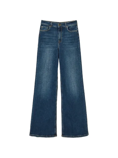 TWINSET five-pocket wide-leg jeans Blue 261TP2703