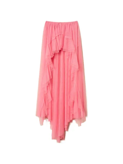 TWINSET x Myfo asymmetric tulle skirt Pink 261AQ2110