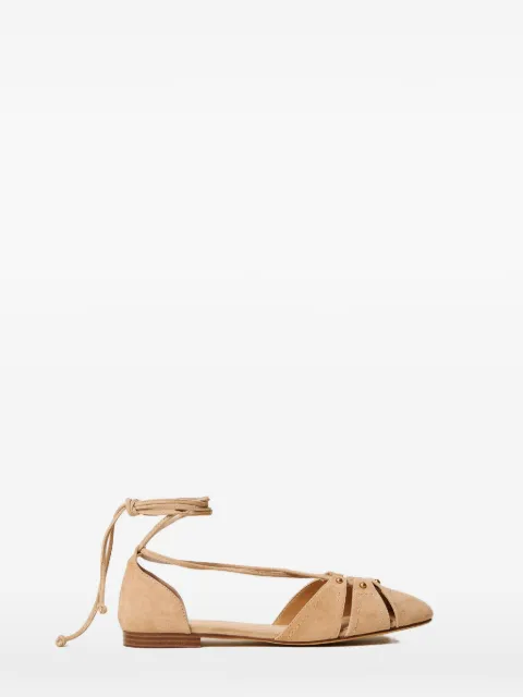 TWINSET suede ballet flats Neutrals 261TGT132