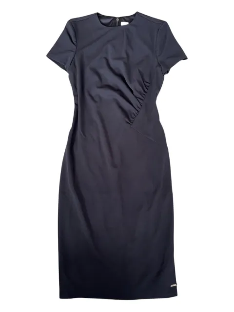 Calvin Klein crew-neck midi dress Black LV044E048GUB1
