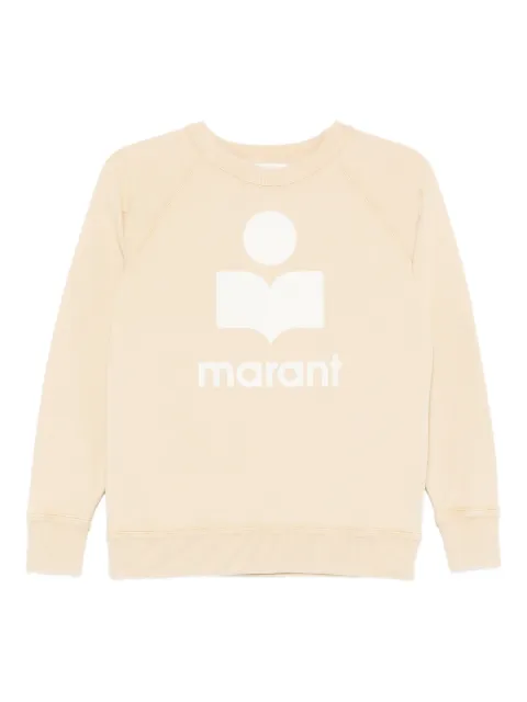 MARANT ÉTOILE logo print sweater Yellow SW0160FAD1M04E