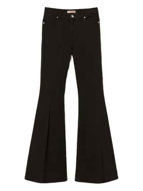 TWINSET cotton bull flared trousers Black 261TP2680