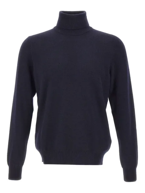 Gran Sasso ribbed turtleneck sweater Blue 5515719690599