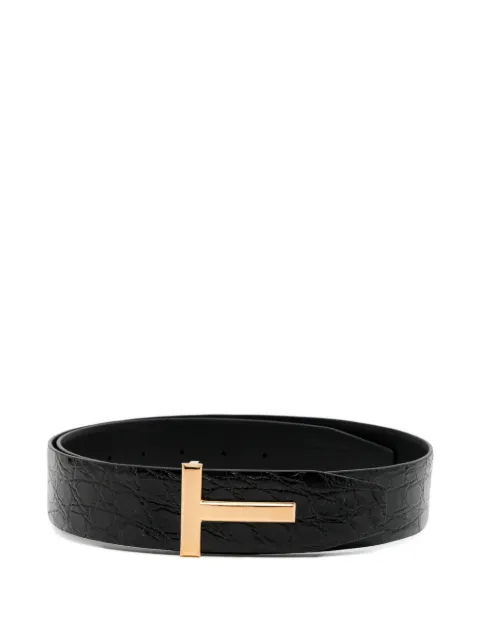 TOM FORD logo belt Black TB178ECY001G
