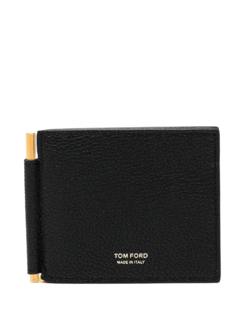 TOM FORD grained leather money clip wallet Black Y0231LCL158GNAA