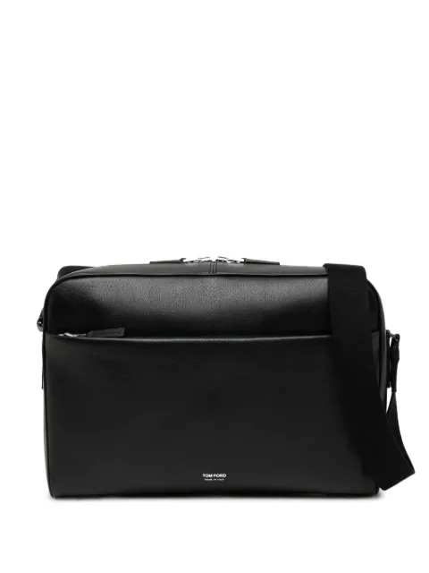 TOM FORD logo-printed shoulder bag Black H0697LGO066S