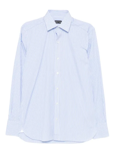 TOM FORD striped shirt Blue HSBS01C0009