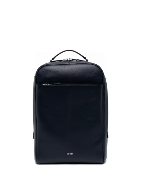 TOM FORD logo-printed backpack Blue H0695LGO066S